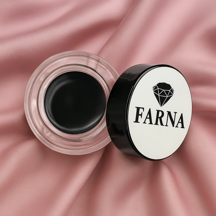 خط چشم ژلهای فرنا رنگ مشکی مات و بدون ریزش